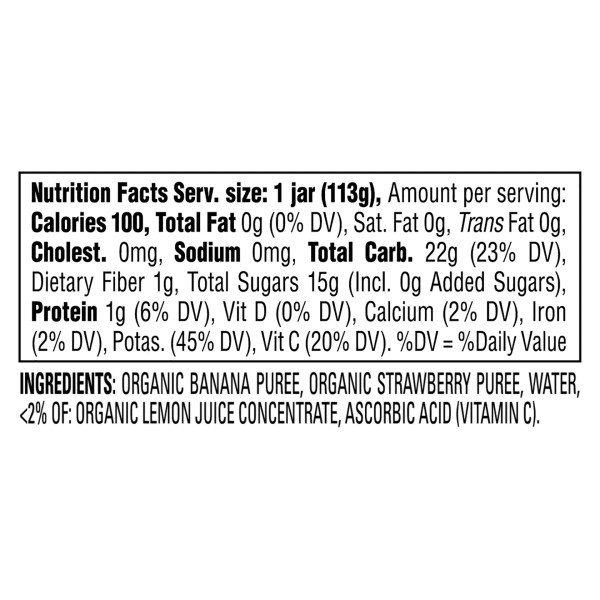 Happy Baby® 4 oz. Clearly Crafted Bananas & Strawberries Jar