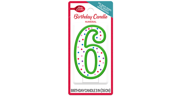 Betty Crocker™ #6 Birthday Candle