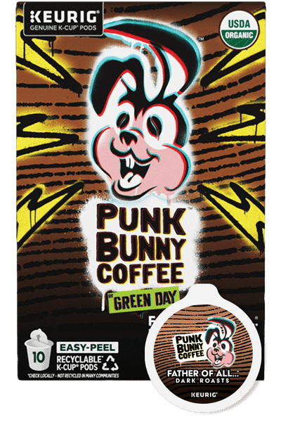 Punk Bunny Father of All..... Dark Roast Coffee K-Cups (10 Count)