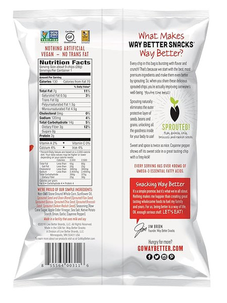 Better Snacks 1 oz. Sweet Chili Whole Grain Corn Tortilla Chips (12 Pack)