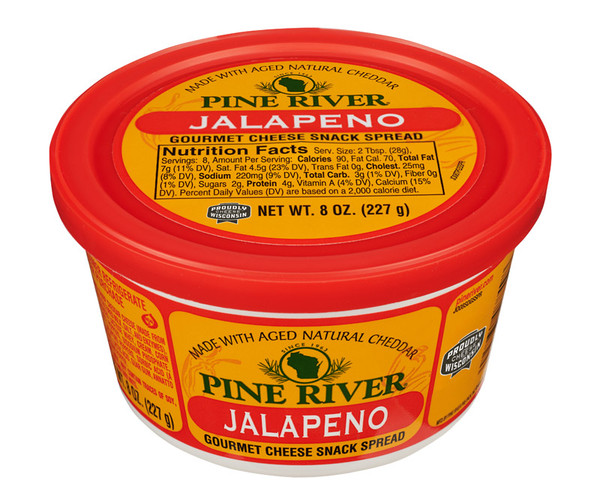 Pine River 8 oz. Shelf Stable Jalapeno Snack Spread