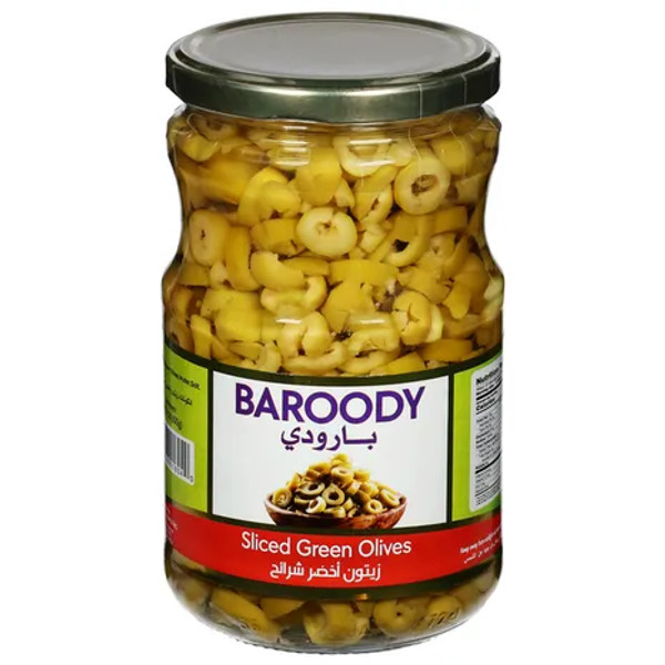 Baroody 22.9 oz. Sliced Green Olives