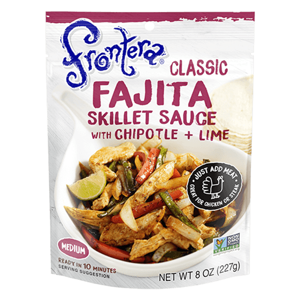 Frontera 8 oz. Medium Classic Fajita Skillet Sauce with Chipotle + Lime