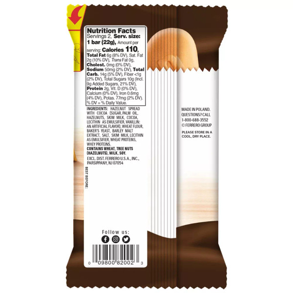 Nutella 0.77 oz. B-Ready Crispy Wafer