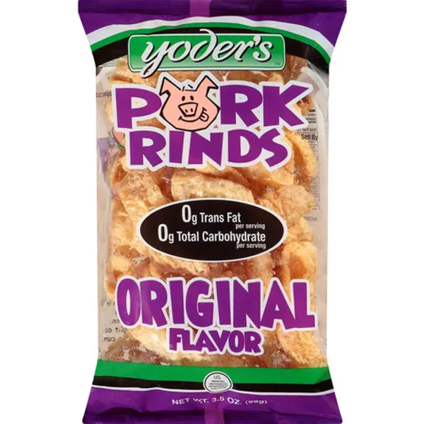 Yoder's 3.5 oz. Original Flavor Pork Rinds (12 Pack)