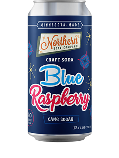 Northern Soda 12 fl. oz. Blue Raspberry Craft Soda (4 Pack)