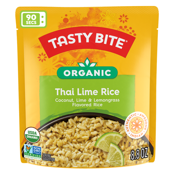 Tasty Bite 8.8 oz. Organic Thai Lime Rice Ready To Eat Microwavable Pouch