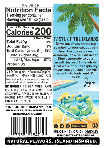 Calypso 16 fl. oz. Ocean Blue Lemonade
