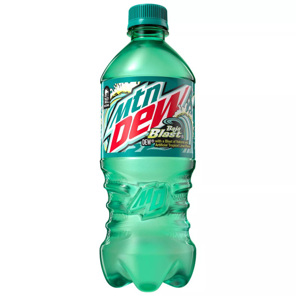 Mountain Dew 20 fl. oz. Baja Blast Soda