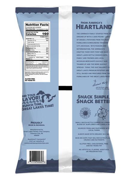 Great Lakes 1.375 oz. Sea Salt & Vinegar Potato Chips (40 Pack)