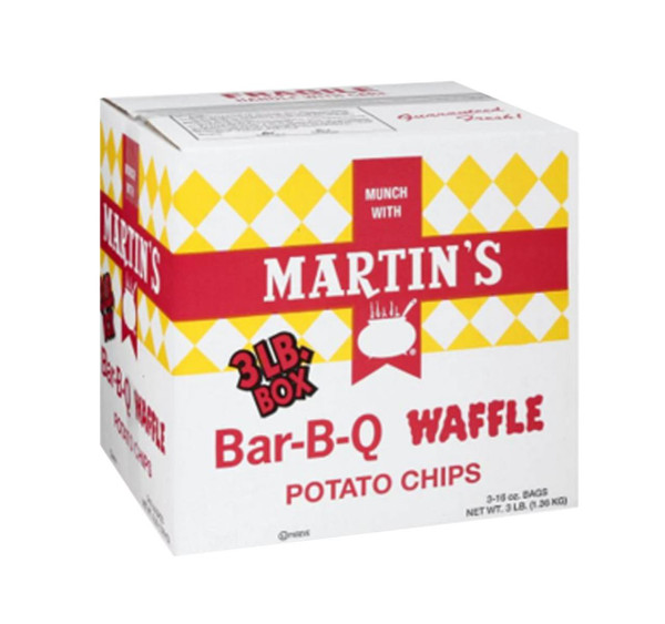 Martin's 16 oz. Bar-B-Q Waffle Potato Chips (3 Pack)
