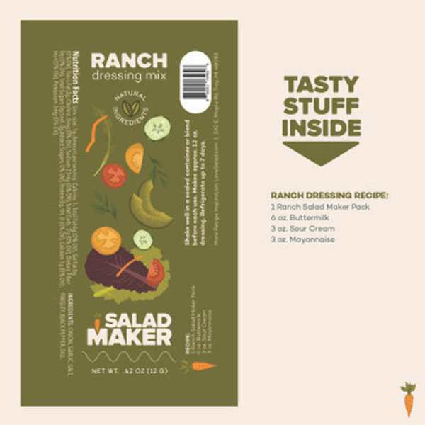 Milford Spice .42 oz. Salad Maker Ranch Dressing Mix