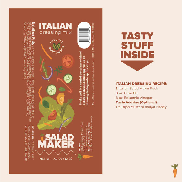 Milford Spice .42 oz. Salad Maker Italian Dressing Mix