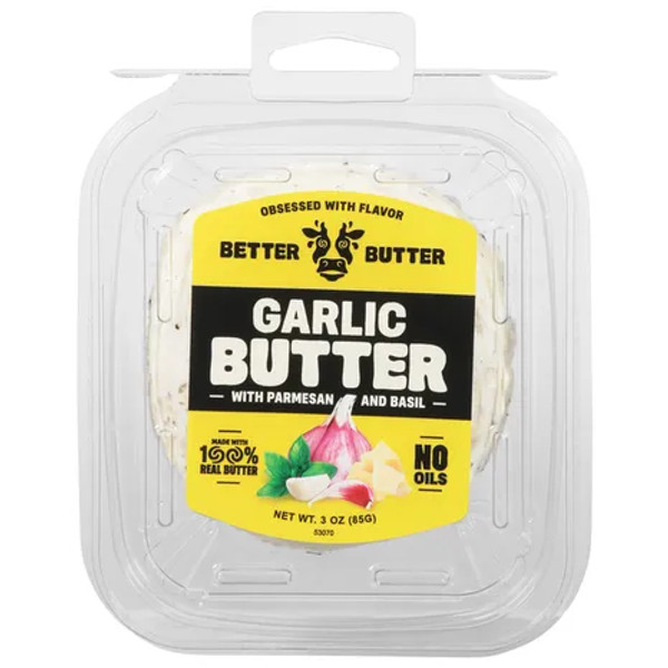 Better Butter 3 oz. Garlic Butter with Parmesan & Basil