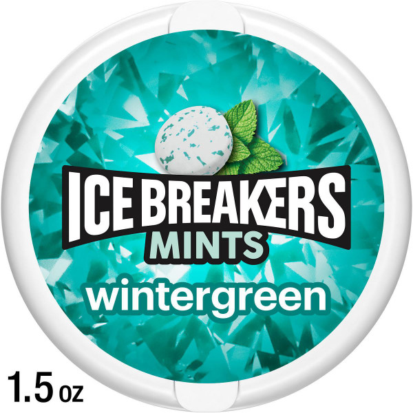 Ice Breakers 1.5 oz. Wintergreen Sugar Free Mint Candies