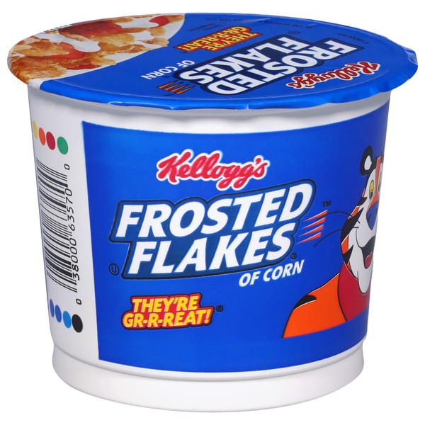 Kellogg's 2.1 oz. Frosted Flakes Cold Breakfast Cereal Cup