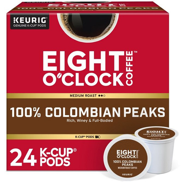 Eight O' Clock® Colombian Peaks Medium Roast Coffee K-Cups (24 Pack)