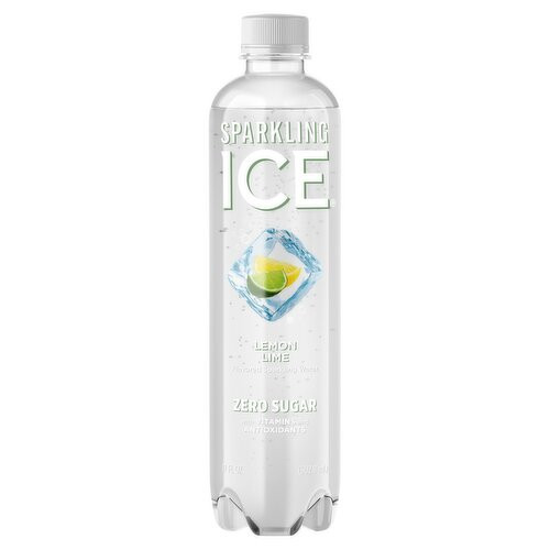Sparkling Ice 17 fl. oz. Zero Sugar Lemon Lime Flavored Sparkling Water