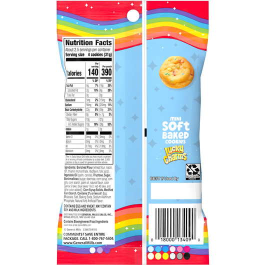 Pillsbury 3 oz. Mini Soft Baked Lucky Charms Cookies