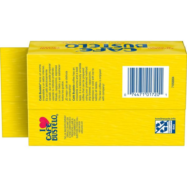 Café Bustelo® 10 oz. Espresso Dark Roast Ground Coffee Vacuum-Packed Brick