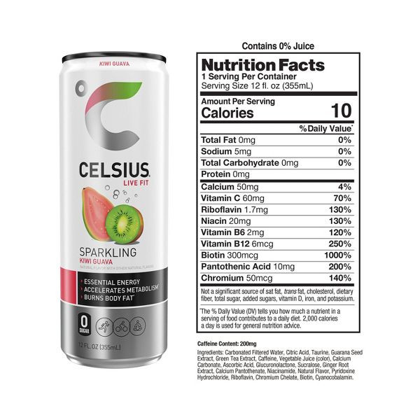 CELSIUS® 12 fl. oz. Sparkling Kiwi Guava Functional Energy Drink