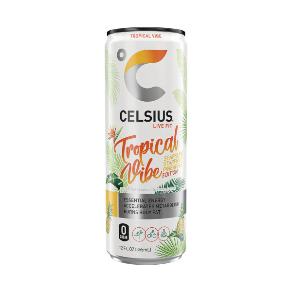 CELSIUS® 12 fl. oz. Sparkling Tropical Vibe Functional Energy Drink