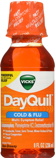 Vicks® 8 fl. oz. Dayquil Cold & Flu Liquid Over-the-Counter Medicine