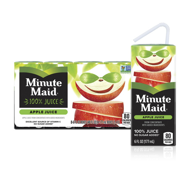 Minute Maid® 6 fl. oz. Apple Fruit Juice Boxes (8 Pack)