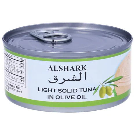 Alshark 6 oz. Light Solid Tuna in Olive Oil