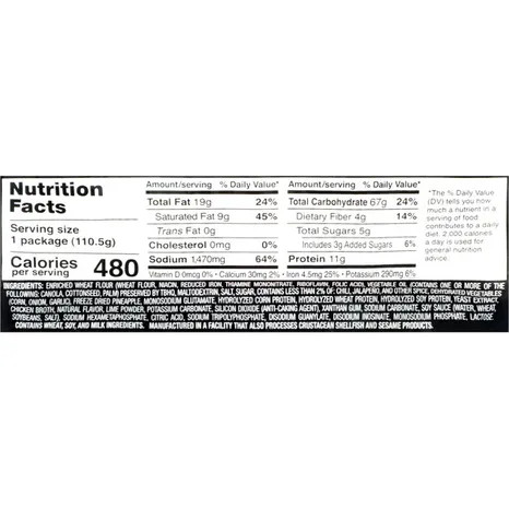 Maruchan 3.89 oz. Yakisoba Pineapple Jalapeno Flavor Noodles