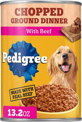 Kibbles 'n Bits 13.2 oz. Chopped Ground Dinner with Beef Adult Canned Wet Dog Food