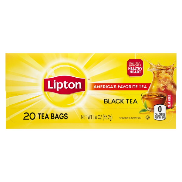 Lipton 1.6 oz. Black Tea (20 Tea Bags)