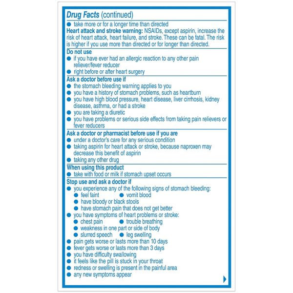 Aleve® NSAID Pain Reliever & Fever Reducer Naproxen Sodium Caplets, Body Pain Relief (24 Count)