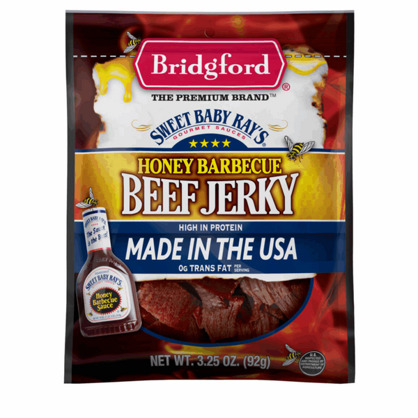 Bridgford’s® 3.25 oz. Sweet Baby Ray’s® Honey Barbeque Beef jerky