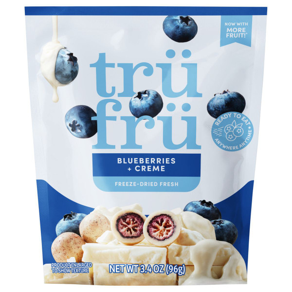 Tru Fru 3.4 oz. Blueberries & Creme Freeze Dried Fresh