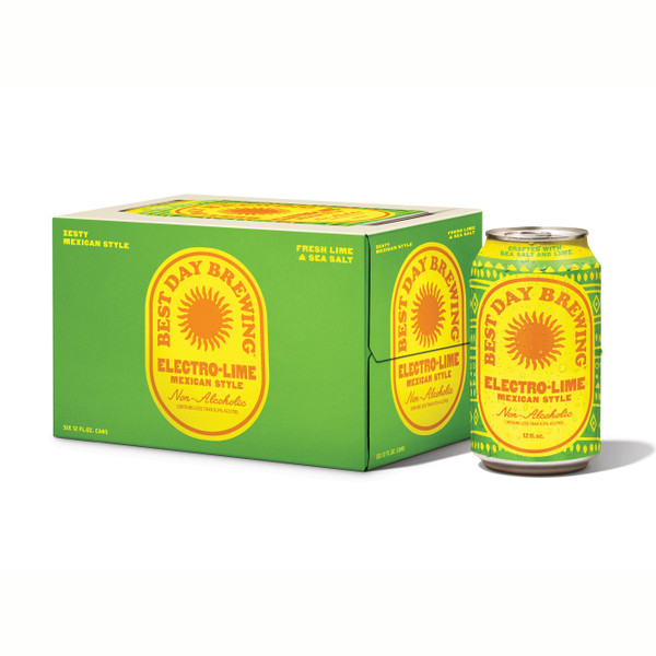 Best Day Brewing 12 fl. oz. Non-Alcoholic Electro-Lime Beer (6 Pack)