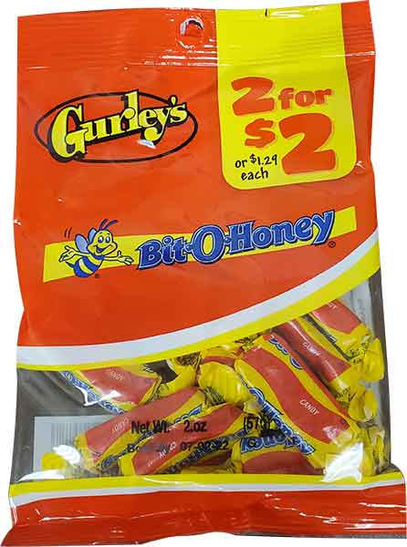 Gurley's 1.5 oz. Bit-O-Honey Tub