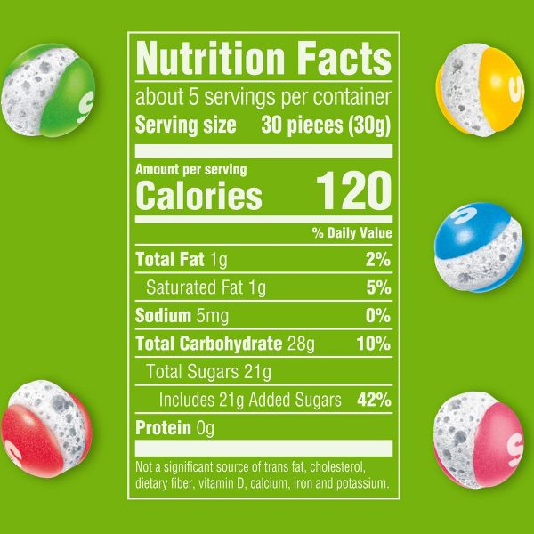 Skittles® 5.5 oz. POP'd Sour Freeze Dried Candy Resealable Candy Bag
