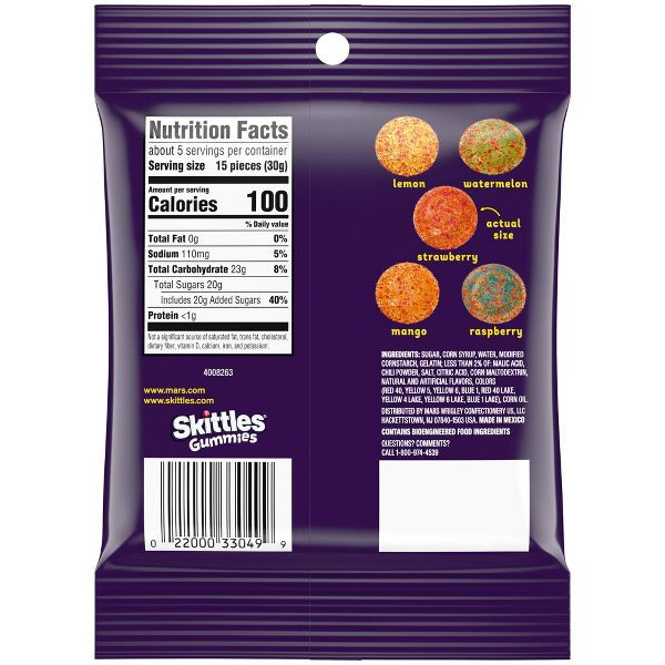 Skittles® 5.8 oz. Gummies Fuego Sweet and Spicy Gummy Candy