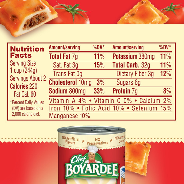 Chef Boyardee 15 oz. Ready-to-Eat Beef Ravioli in Pasta Sauce