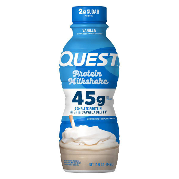 Quest 14 fl. oz. Vanilla Flavored Low Sugar Protein Milkshake
