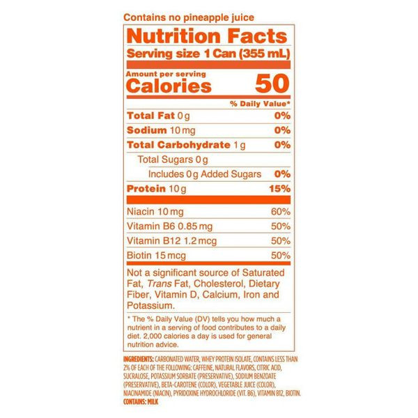 Barebells 12 fl. oz. Pineapple Sunrise Protein Soda