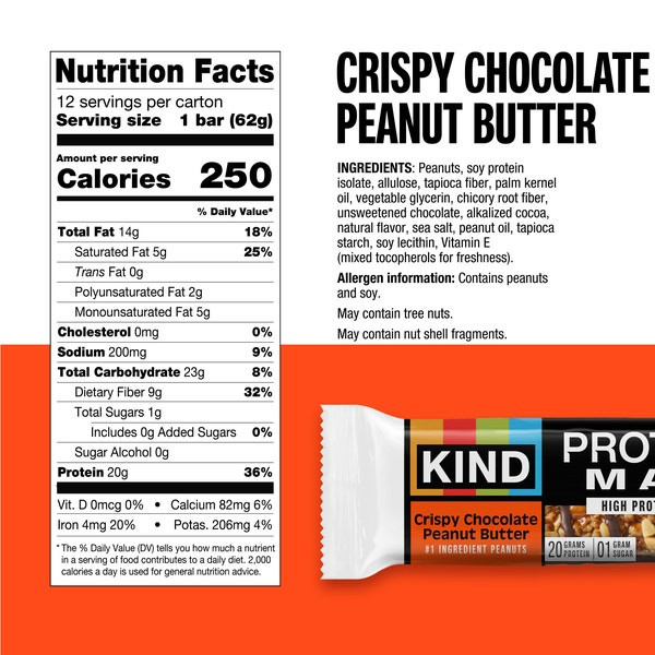 KIND® 2.2 oz. Crispy Chocolate Peanut Butter Nut Bar