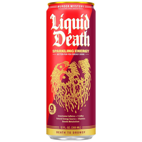 Liquid Death 12 fl oz. Murder Mystery Sparkling Energy Drink