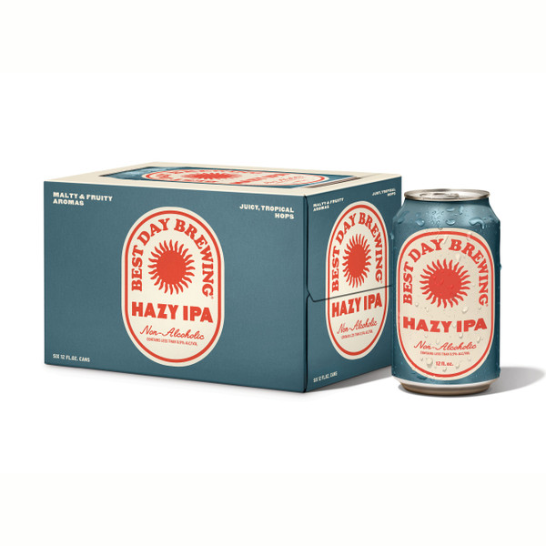 Best Day Brewing 12 fl. oz. Non-Alcoholic Hazy IPA (6 Pack)