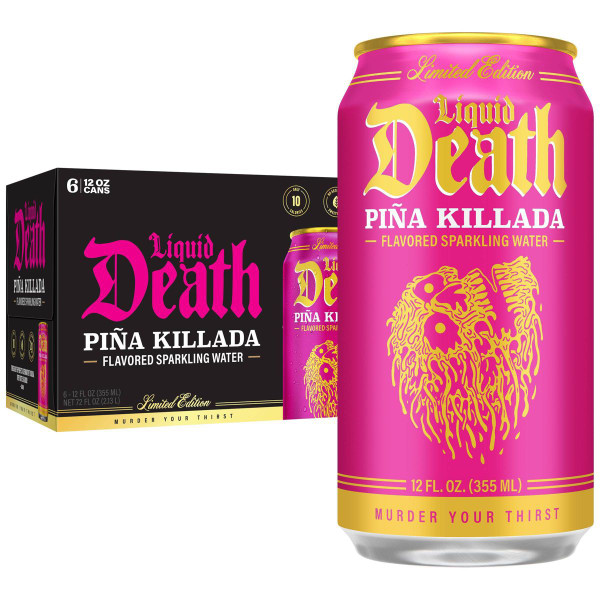 Liquid Death 12 fl oz. Pina Killada Sparkling Water (6 Pack)