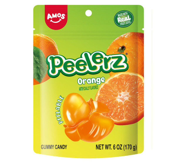 Amos 6 oz. Peelerz Orange Gummy Candy
