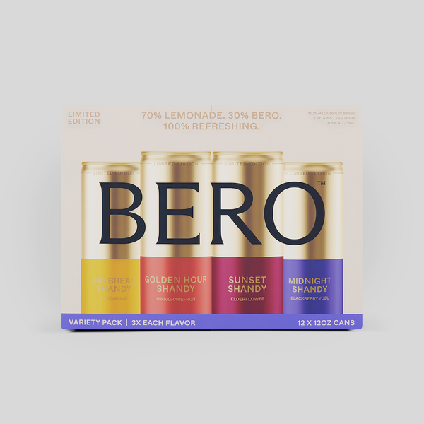 BERO 12 fl. oz. Non-Alcoholic Shandy Variety Pack (12 Pack)