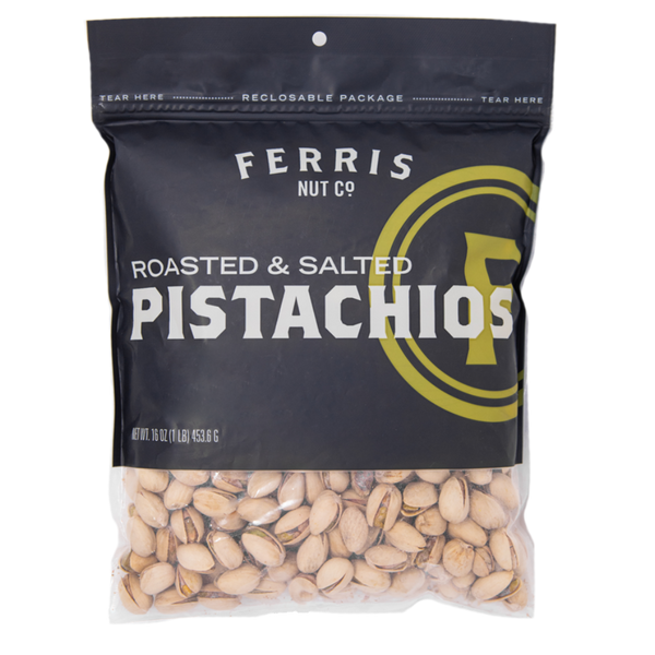 Ferris Nut Co. 16 oz. Roasted & Salted in-shell Pistachios