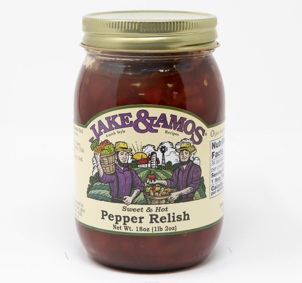 Jake & Amos® 18 oz. Sweet & Hot Pepper Relish